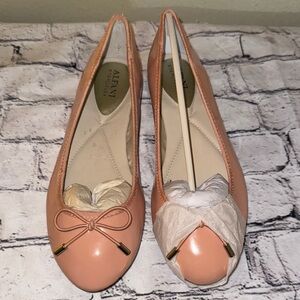 Alfani Women's Apricot Loafers with Bow Accent